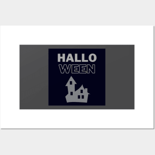 Halloween house t shirt design Posters and Art